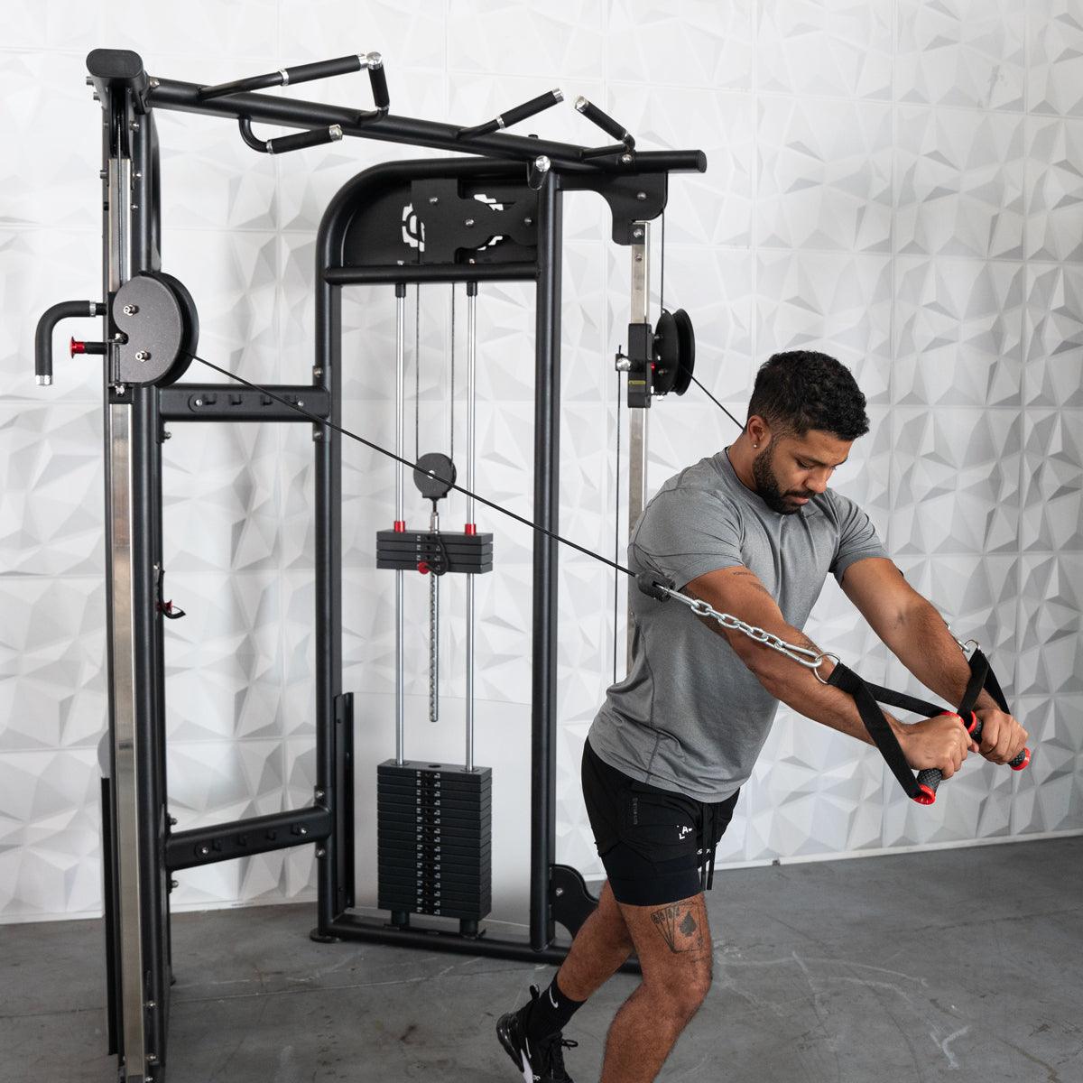 Megatron Dual Adjustable Pulley (88" & 95" height) - Muscle D Fitness - Functional Pull-Up Bar - Adjustable Height - My Store