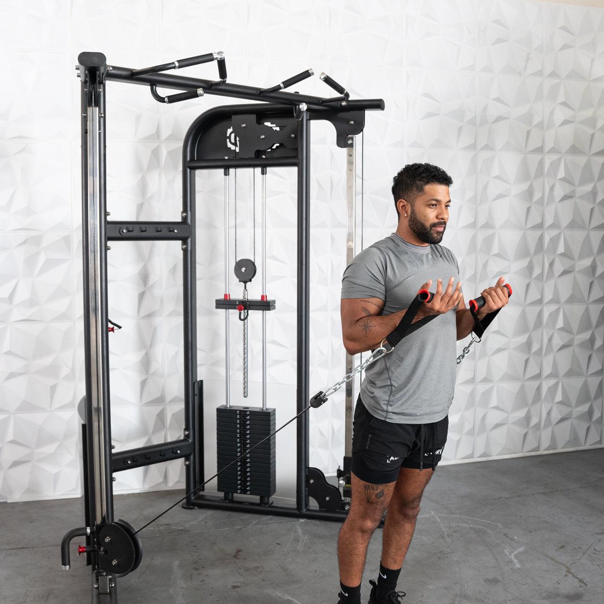 Megatron Dual Adjustable Pulley (88" & 95" height) - Muscle D Fitness - Functional Pull-Up Bar - Adjustable Height - My Store