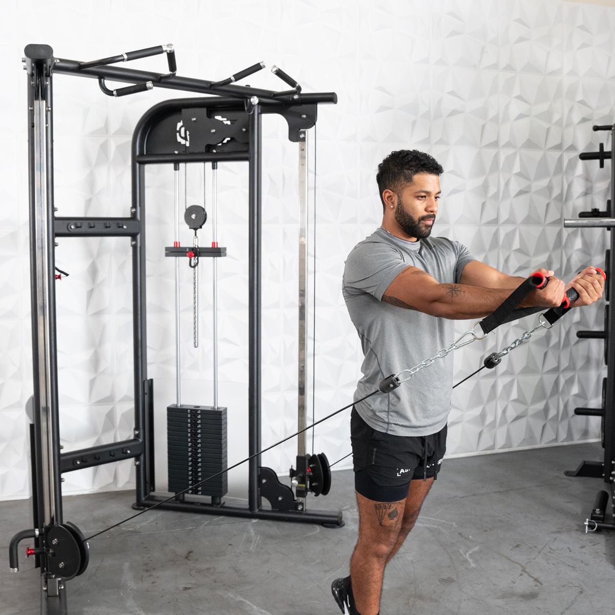 Megatron Dual Adjustable Pulley (88" & 95" height) - Muscle D Fitness - Functional Pull-Up Bar - Adjustable Height - My Store